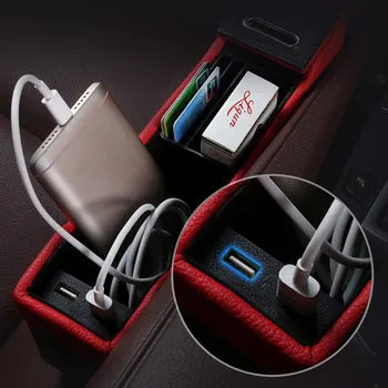 2020 Универсальный USB Автомобильный Органайзер Автокресло Щелевая Сумка Для Хранения Chery A1 A3 Amulet A13 E5 Tiggo E3 G5