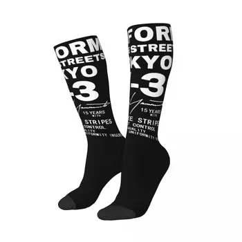 Черные Тонкие носки для икр Yohji Yamamoto от 3Y, впитывающие пот, Спортивные носки для экипажа под коленом, мягкие для мужчин, маленькие подарки