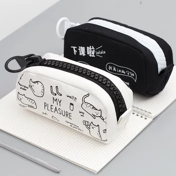 Креативный пенал для карандашей с мультяшным животным и собакой большой емкости Kawaii Pencilcase Школьные Принадлежности Вместимость сумки для карандашей Канцелярские Подарки