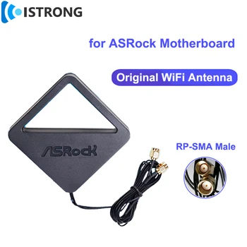 Оригинальный Усилитель Антенны ASRock WiFi 2.4G 5G 5.8G Трехдиапазонный Усилитель Сигнала Dual RP-SMA для Материнской Платы Беспроводной Сетевой Карты