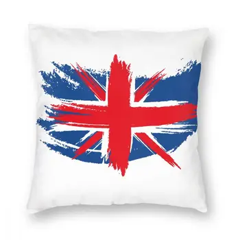 Квадратная наволочка с флагом Юнион Джек, полиэфирные подушки для дивана, Великобритания, Великобритания, Британская креативная наволочка