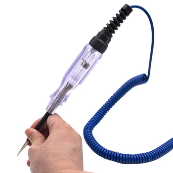 Автомобильная тестовая ручка Пластиковая 6-12-24В Автомобильная автоматическая ручка для проверки электрического напряжения, лампа для проверки цепи, детектор, зонд, вольтметр 50 фунтов