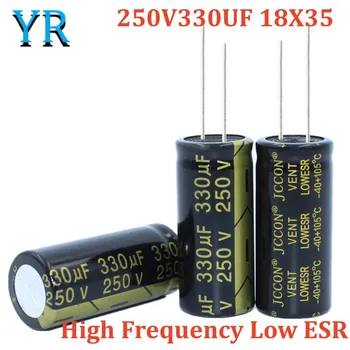 Алюминиевый электролитический конденсатор 5шт 250V330UF 18X35 с высокой частотой и низким ESR