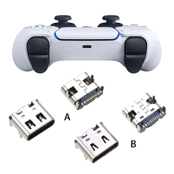 10шт Разъем питания Micro USB Type C Гнездо зарядного устройства для разъема контроллера PS5