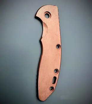 1Шт Изготовленный на Заказ DIY Красный Латунный Патч для Ножей Rick Hinderer XM18 3.5 Аксессуары Для Ножей
