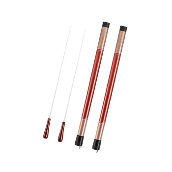 Музыкальная палочка с ручкой из розового дерева, 2 упаковки, дирижерские палочки с футляром для дирижерской палочки для хорово-симфонического концерта