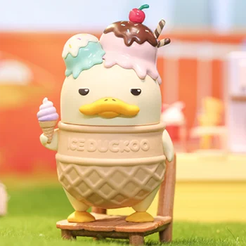 Оригинальное мороженое POPMART YA! Игрушки-фигурки серии DUCKOO, украшающие комнату автомобиля, Подарки для детей, милые игрушки-куклы DUCKOO 7,5 см