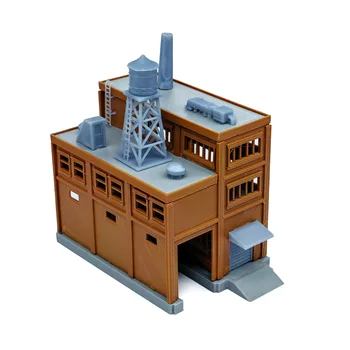 Макет железной дороги Outland Models Большая фабрика с внутренней погрузочной площадкой в масштабе 1: 220 Z