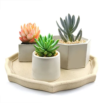 3D Силиконовые формы для цветочных горшков Креативная форма для больших сочных цветочных горшков для декора стола из садовой глины ручной работы