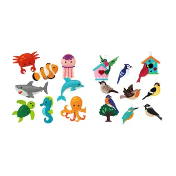 Детские швейные поделки и птицы, животные, набор для изготовления мягких игрушек, наборы для рукоделия из фетра с животными для начинающих детей