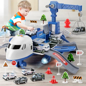 Самолет, игрушечный пассажирский самолет, Деформационная Музыкальная игрушка, трек для мальчика, моделирование своими руками, Детский самолет, подарок для девочки по инерции