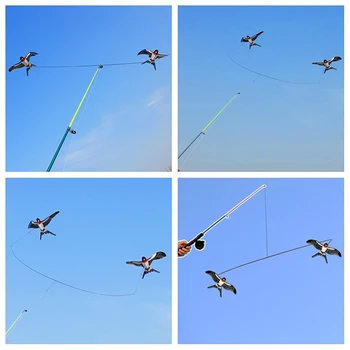 бесплатная доставка Полюс Ласточка воздушный змей летающие игрушки для детей ручка для намотки лески спорт на открытом воздухе веселая ручная игра мини воздушный змей удочки рыбалка