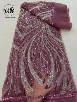 Модный дизайн в стиле фэнтези, Африка, высококачественные бусины ручной работы, сетчатое кружево с пайетками для вечерних платьев в 2022 году