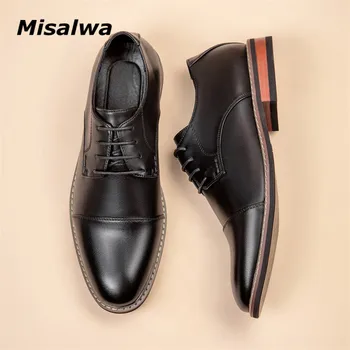 Мужские оксфорды большого размера, японская официальная кожаная обувь Misalwa, мужская деловая рабочая обувь, британские мужские свадебные туфли.