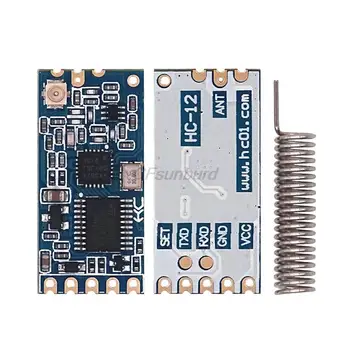 CFsunbird 10шт 433 МГц HC-12 SI4463 Модуль беспроводного последовательного порта 1000 м Заменить Bluetooth НОВЫМ