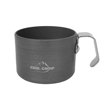 COOLCAMP Outdoor, легкая алюминиевая чашка, походная чашка для воды, Походная кофейная чашка, очки для пикника, барбекю, дорожная чайная чашка