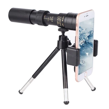 Монокуляры с 10-30x25-кратным увеличением, профессиональный телескоп дальнего действия, HD-фотобинокль для мобильных телефонов на открытом воздухе