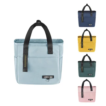Изолированный ланч-бокс Bento, термосумка, сумки для хранения продуктов большой емкости на молнии, контейнер для женщин, сумки-кулер для путешествий, сумки для пикника