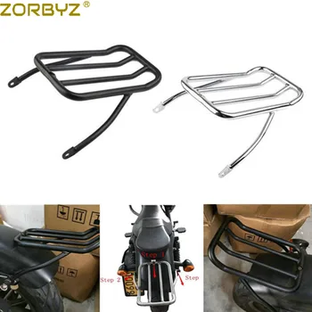 Мотоцикл ZORBYZ, черное / хромированное рубленое крыло, багажная полка, каркасная стойка для Harley Sportster XL883N 09-18 XL1200N 07-18