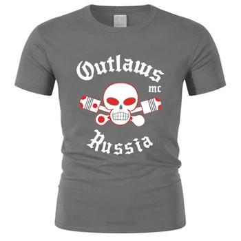 мужская футболка с коротким рукавом Outlaws Shirt Gang Motorcyle Florida Outlaws Mc Футболка Унисекс модная футболка мужские летние топы