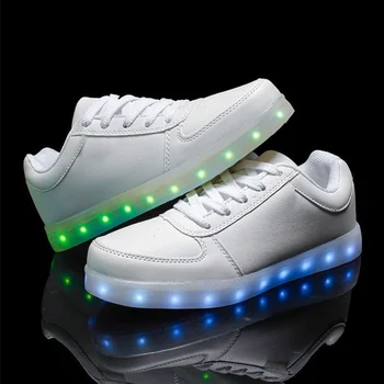 Новая модная обувь со светодиодной подсветкой и Usb-зарядкой для женщин и мужчин, светящиеся повседневные кроссовки для пар, спортивная обувь для скейтборда Zapatos Mujer