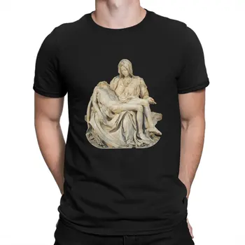 Скульптура Мужская футболка Статуя Европейского искусства Топы с круглым вырезом Тканевая футболка Юмор Высококачественная идея подарка