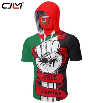 CJLM 3D Печатный Свободный Палестино-Палестинский Шарф С Логотипом Палестинской Победы, Рубашки-Маски Love Palestine, Мужская Рубашка Летнего размера Оверсайз