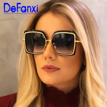 Новые винтажные квадратные солнцезащитные очки женские дизайнерские роскошные Градиентные линзы в металлической оправе Солнцезащитные очки женские UV400 оттенков