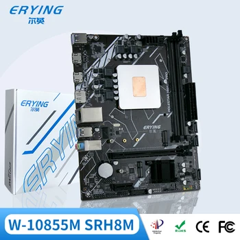 Материнская плата ERYING Gaming PC с встроенным комплектом процессоров Xeon W-10855M W 10855M SRH8M (БЕЗ ES) 2,8 ГГц, 8 ядер, 16 потоков, 12 Мб Материнская плата