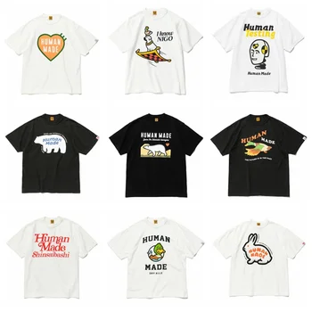 Frog drift Fashion Высококачественная утка, сделанная человеком, белый медведь, японский Harajuku, летняя хлопковая футболка, топы для мужчин