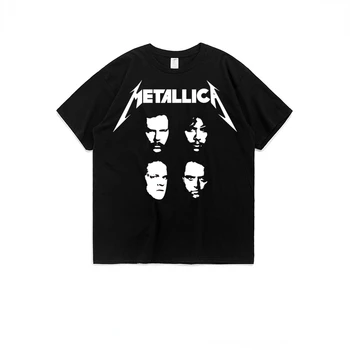 Винтажная металлическая футболка Prepare for Hell Tour, черная футболка хэви-метал Рок-группы, мужские женские топы, футболки с эстетическим рисунком в стиле хип-хоп