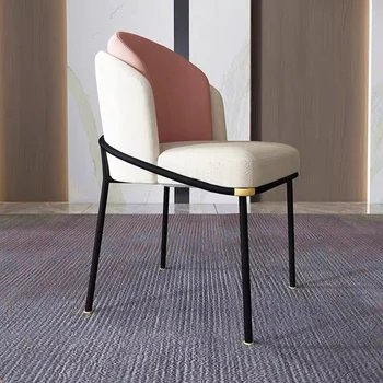 Дизайнерский обеденный стул с черными ножками, Роскошный Современный письменный стол, обеденные стулья для отдыха, Удобная мебель для спальни Sillas De Comedor для дома
