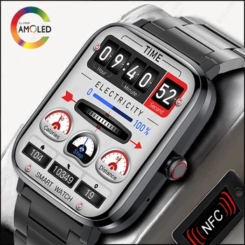 2023 Новые Смарт-часы с Bluetooth-Вызовом, Мужские Часы с NFC, 1,85 