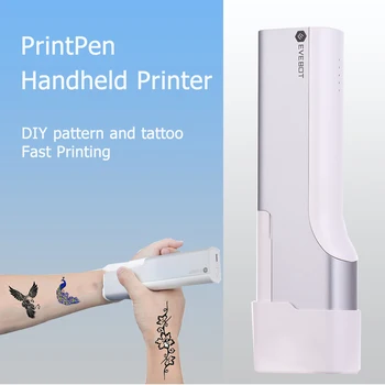 Струйные принтеры Ручной принтер PrintPen Машина для печати татуировок струйной ручкой для всех поверхностей Печать кода татуировки с рисунком своими руками