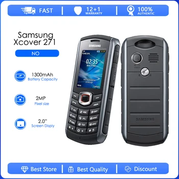 Samsung Xcover 271 Восстановленный-оригинальный разблокированный Samsung B2710 1300mAh 2MP GPS 2,0 дюйма 3G Водонепроницаемый мобильный телефон Бесплатная доставка