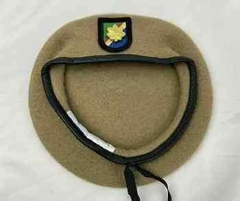 Шерстяной берет полка рейнджеров армии США цвета хаки и знаки отличия майора армии Всех размеров, шляпа