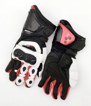 Новые кожаные Мотоциклетные перчатки GP для гоночного вождения, Мотоциклетные перчатки для мотокросса