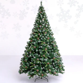 Рождественская елка в виде снежинки и шишковидной железы, роскошное зашифрованное украшение из голого дерева для дома, лобби отеля и компании с креативным новогодним подарком
