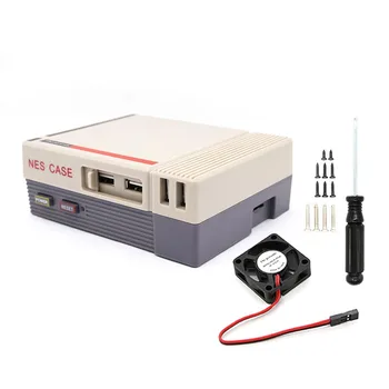Чехол Mini NES Retroflag с охлаждающим вентилятором, предназначенный для Raspberry Pi 3/2/B + бесплатная доставка