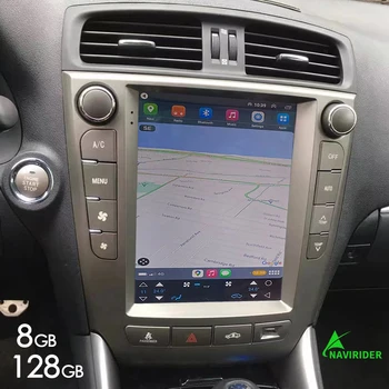 128 ГБ Автомобильный Радиоприемник Tesla Style Android 13 для Lexus IS IS250 IS300 IS350 Автомобильный Мультимедийный Видеоплеер Автоматическая GPS Навигация 2005-2011