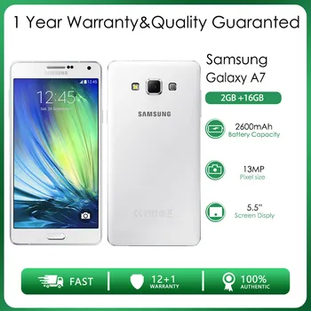 Оригинальный Разблокированный Samsung Galaxy A7 A7000 2 Sim 4G Восьмиядерный 2 ГБ ОЗУ 16 ГБ ПЗУ 13 МП 5,5 