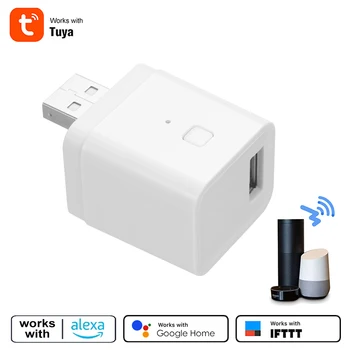 Переключатель Адаптера Tuya Micro SmartUSB 5V Wifi USB Адаптер Питания Smart Home Switch через приложение Tuya Голосовое Управление Для Alexa Google Home