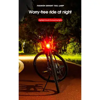 Велосипедные фары, водонепроницаемые задние фонари-вспышки, задние фонари для велосипеда, светодиодные фары для горного велосипеда и задние фонари красного цвета
