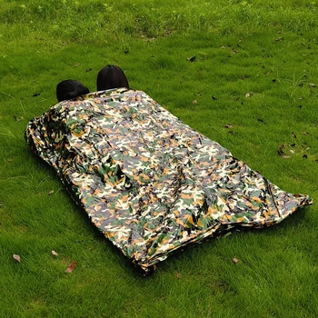 Водонепроницаемый термальный Бивачный аварийный спальный мешок на открытом воздухе, одеяло для выживания, Ветрозащитные сумки для кемпинга, походов, аварийного снаряжения 2023