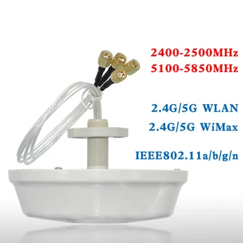 Беспроводной Wi-Fi 2,4 G 5,8G 5G Двухчастотный MIMO Внутренняя Всенаправленная Потолочная Антенна RP SMA Мужской WLAN WiMAX IEEE802a/b/ g /n 4dbi