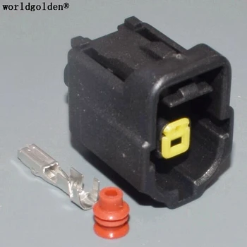Worldgolden 1pin автоматический кабельный разъем с контактами и уплотнителями женский водонепроницаемый разъем для подключения проводов 184042-1