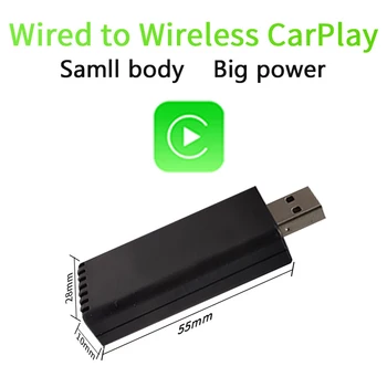 Портативный автомобильный ключ USB-C Wireless Carplay Box 5 ГГц WIFI Wireless Auto Ai Box Bluetooth-совместимый 5.0 для автомобиля для iOS 10