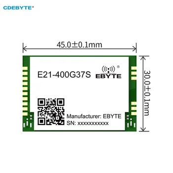 Беспроводной Модуль Усилителя мощности RF 400-470 МГц 37dBm 5 Вт CDEBYTE E21-400G37S 20 км SMD Модуль LNA с отверстием для штамповки Сверхнизкой мощности 3uA