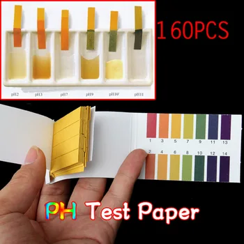 Продается набор для тестирования лакмусовой бумажки с полным набором бумажных полосок для определения PH от 1 до 14 штук.