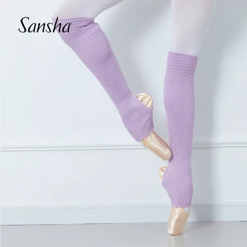 Осенне-зимний вязаный протектор для ног Sansha длиной 50 см, танцевальный трикотаж, Теплая серия KT002